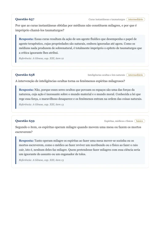 Página de exemplo 7 do questionário A Gênese