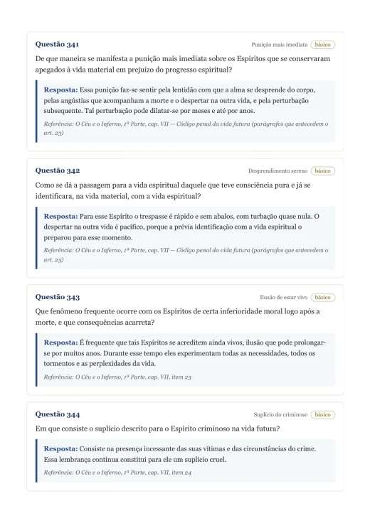 Página de exemplo 4 do questionário O Céu e o Inferno