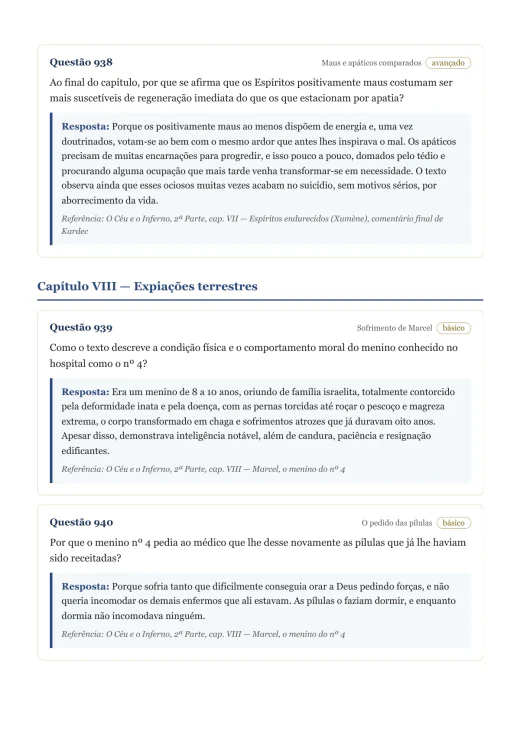 Página de exemplo 10 do questionário O Céu e o Inferno