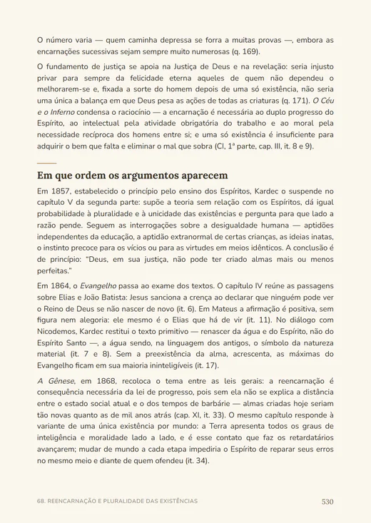 Capítulo temático sobre reencarnação