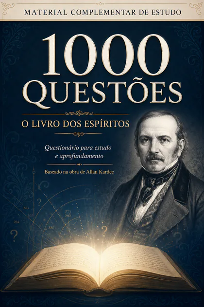 Capa de 1000 Questões — O Livro dos Espíritos